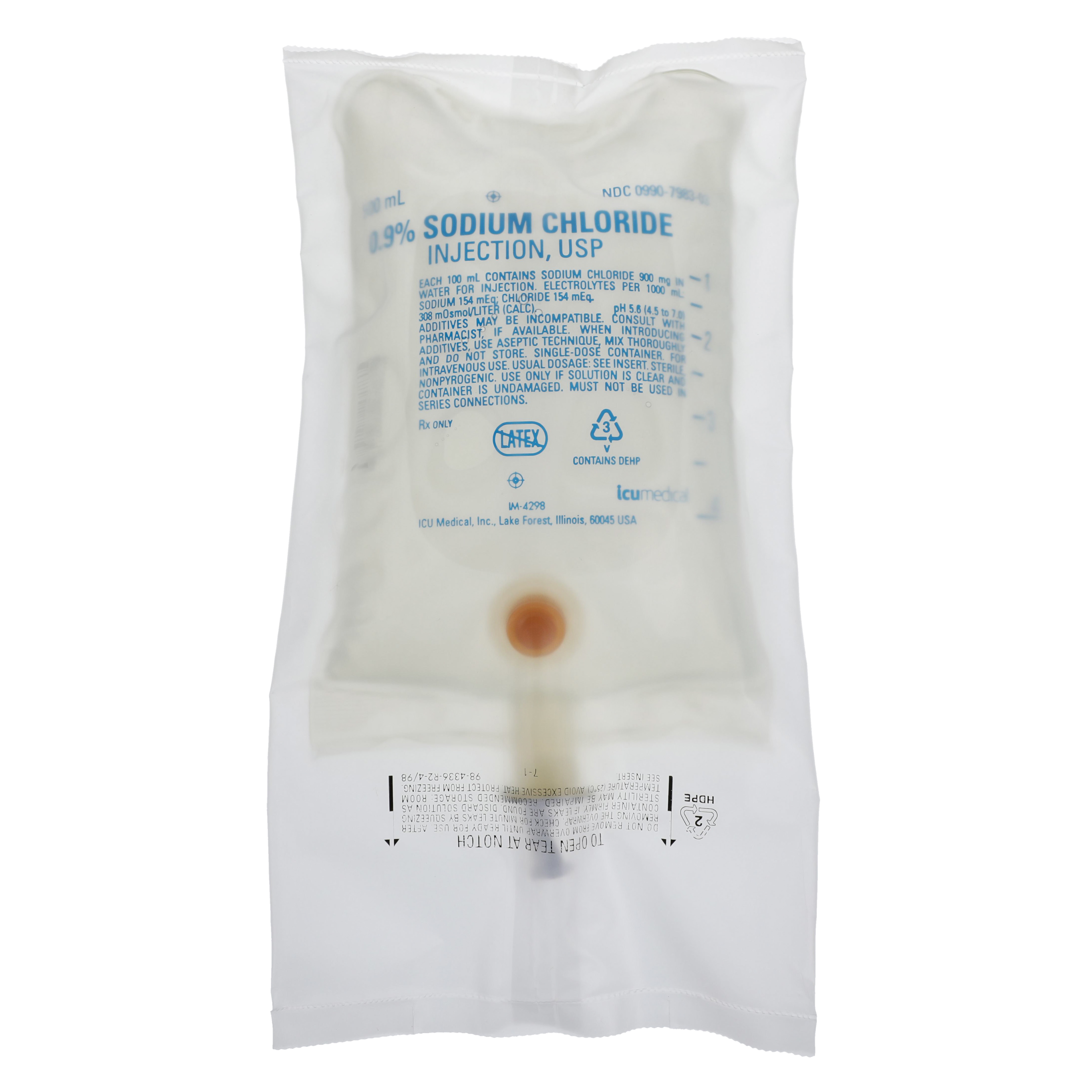 Injectable Solution Sodium Chloride 0.9% 500mL Bag 24/Ca